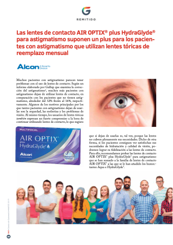 Air optix discount plus hydraglyde astigmatismo